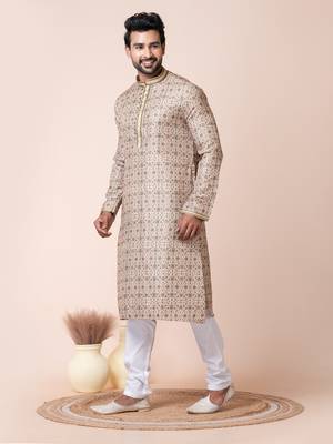 Multi silk men's kurta pajama  set 2