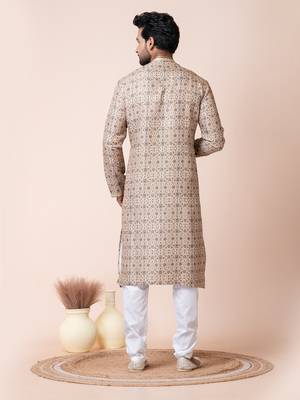 Multi silk men's kurta pajama  set 4