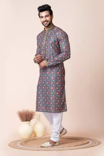 Multi men's kurta pajama set