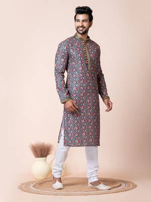 Multi men's kurta pajama set 3