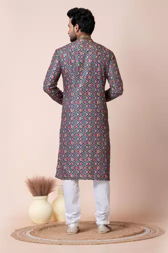 Multi men's kurta pajama set