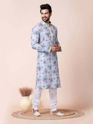 Multicolor men's kurta pajama set 3