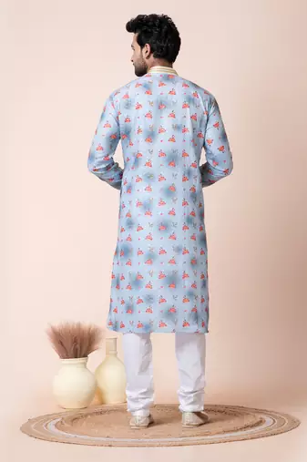 Multicolor men's kurta pajama set