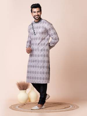 Multicolor men's kurta pajama set 2