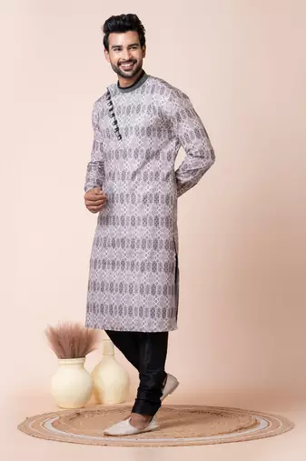 Multicolor men's kurta pajama set