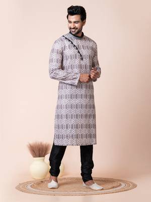 Multicolor men's kurta pajama set 3