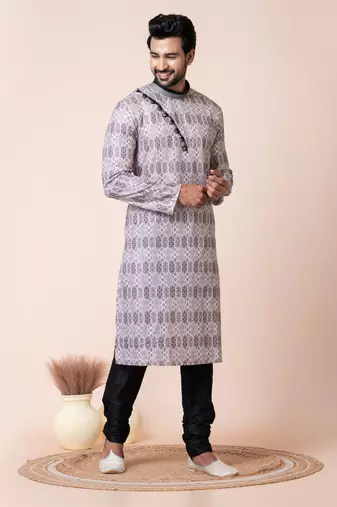 Multicolor men's kurta pajama set