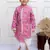 Twisha boys full sleeves printed kurta with dhoti pants set - mauve & white