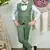 Boys cotton full sleeves solid 3 piece party suit set with bow - green