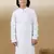 Dapper & dazzling boys solid white chikankari party wear cotton kurta by sanwara