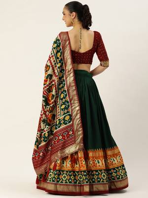 Women's Printed Lehenga Choli With Dupatta  2