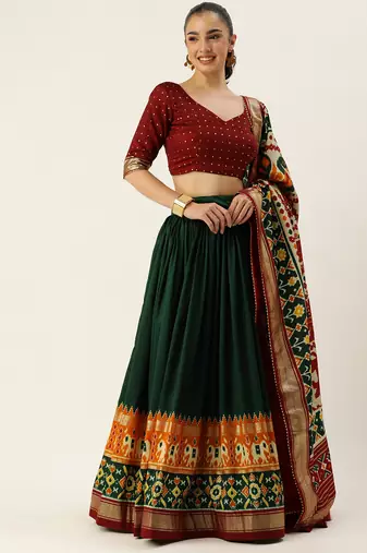 Women's Printed Lehenga Choli With Dupatta 