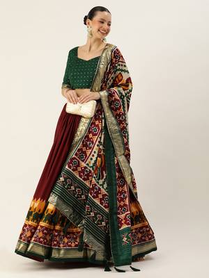Women's Printed Lehenga Choli With Dupatta  1