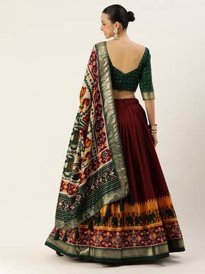 Women's Printed Lehenga Choli With Dupatta  2