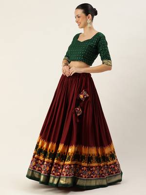 Women's Printed Lehenga Choli With Dupatta  3