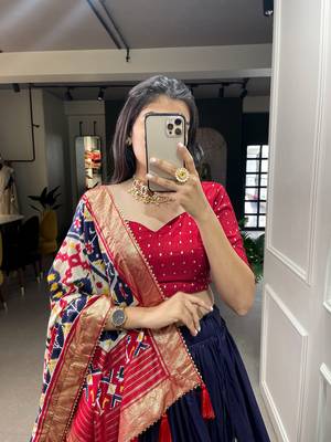 Women's Printed Lehenga Choli With Dupatta  2