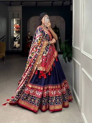 Women's Printed Lehenga Choli With Dupatta  3