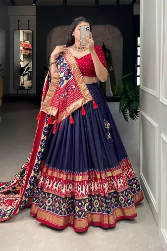 Women's Printed Lehenga Choli With Dupatta 