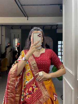 Women's Printed Lehenga Choli With Dupatta  2