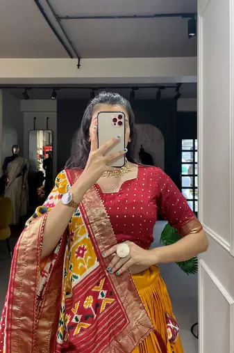 Women's Printed Lehenga Choli With Dupatta 