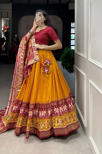 Women's Printed Lehenga Choli With Dupatta 