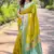 Mehendi green soft silk contrast zari woven saree