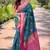 Green soft silk contrast zari woven saree