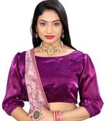 Magenta Soft Zimichoo Organza Self Alterable Blouse