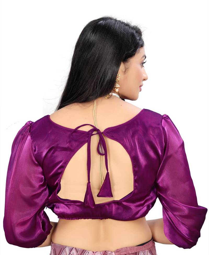 Magenta Soft Zimichoo Organza Self Alterable Blouse