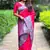 Pink soft silk floral border contrast zari woven saree