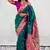 Green contrast zari woven chandrakor swan yeola paithani silk saree