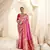 Pink designer weaving paithani tissue silk blend saree with blouse