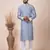 Grey men's kurta pajama