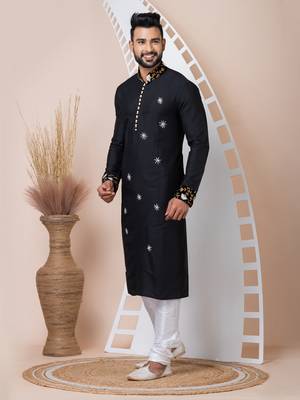 Black men's kurta pajama 2