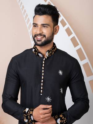 Black men's kurta pajama 3