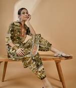 Winered women embriodered pathani kurta set