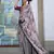 Printed satin multi colour saree