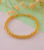 Brass micron 1 gram gold forming fashion bracelet men women