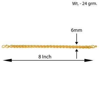 Brass micron 1 gram gold forming fashion bracelet men women 2