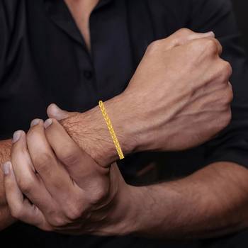 Brass micron 1 gram gold forming fashion bracelet men women 3