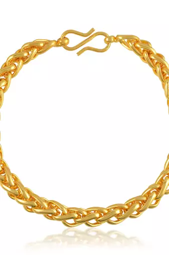 Brass micron 1 gram gold forming fashion bracelet men women