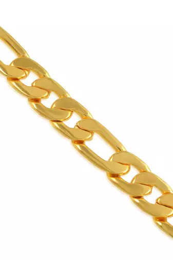 Brass micron 1 gram gold fashion bracelet men women