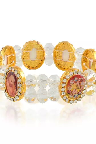 Brass gold guruji bracelet