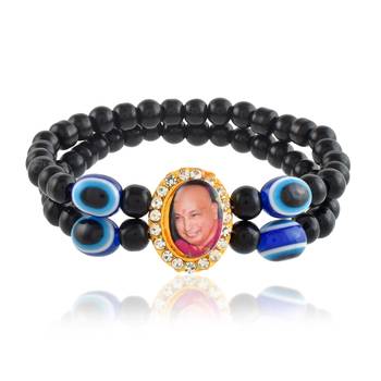 Black onyx evil eye guruji bracelet 3