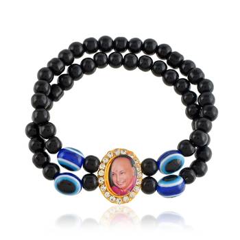 Black onyx evil eye guruji bracelet 4