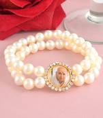 White pearl guruji bracelet