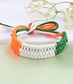 Cotton multi colour tiranga tri-colour patriotic bracelet