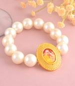White pearl guruji bracelet