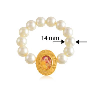White pearl guruji bracelet 2