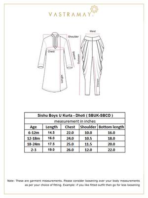  infant  navy blue and maroon silk blend kurta and dhoti set 4